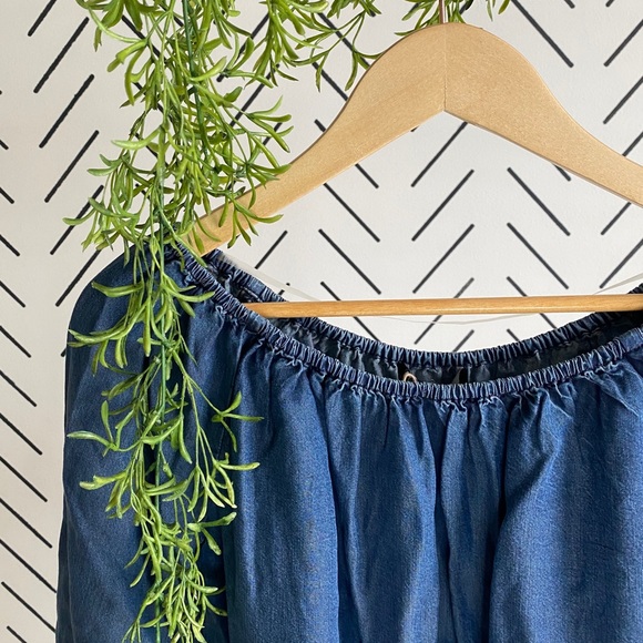 NWT Denim Blue Belle Sleeved Top - Picture 3 of 3